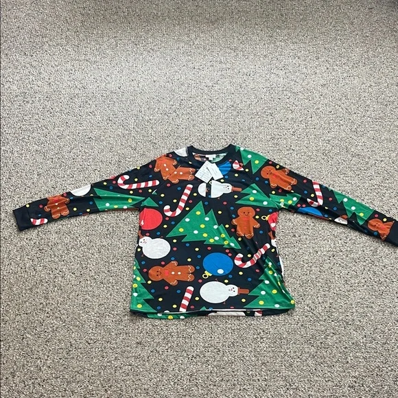 LuLaRoe Festive Multicolor Long Sleeve Shirt - Picture 1 of 5